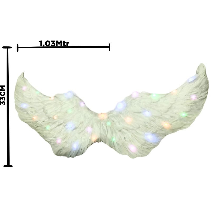 ALAS BLANCAS PLUMAS C/LUZ XU X200B