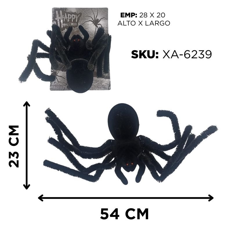 ARAÑA NEGRA HALLOWEEN XU X160B