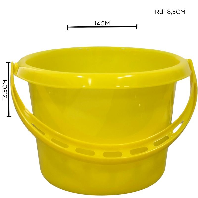 BALDE PLAST. AMARILLO X240B