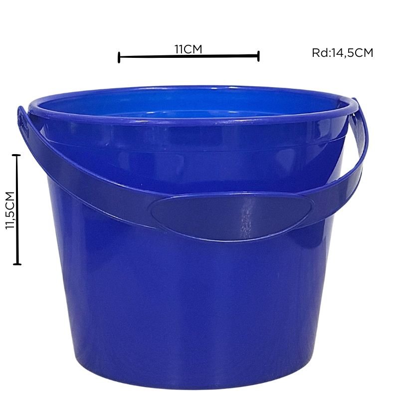 BALDE PLAST. PEQ. AZUL X360B