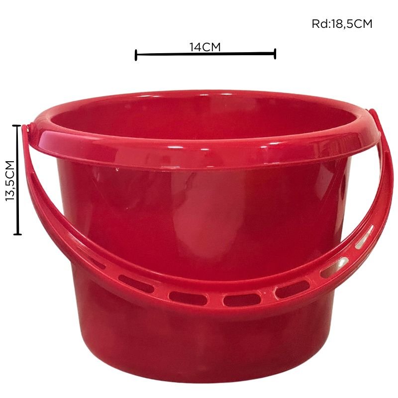 BALDE PLAST. ROJO X240B