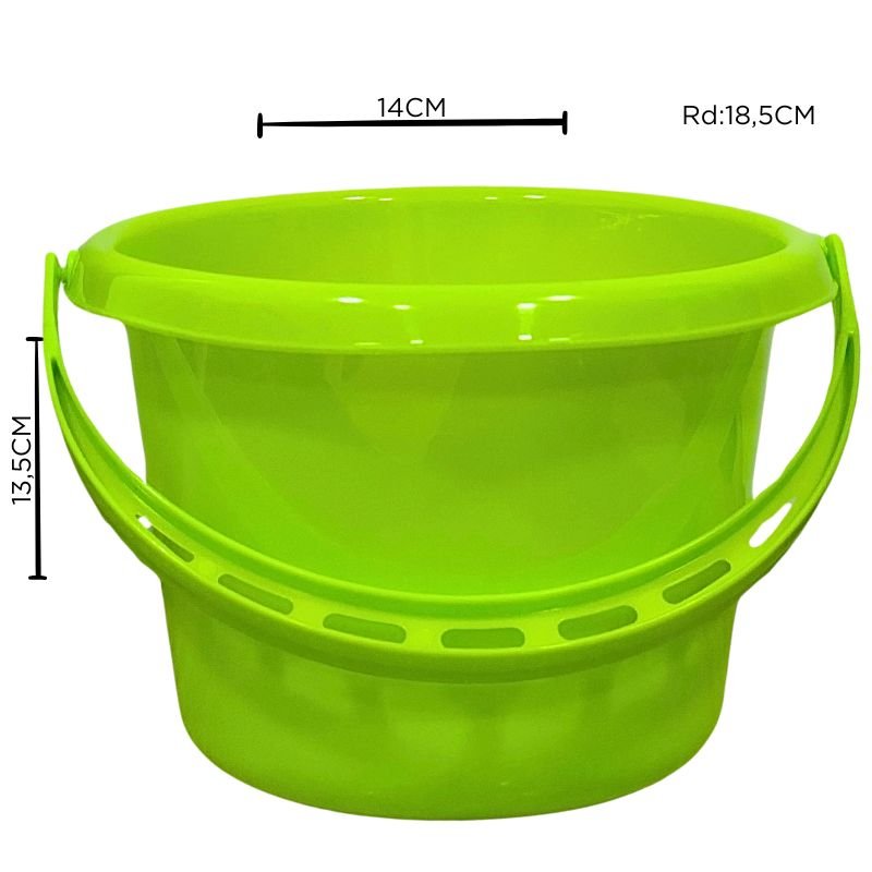 BALDE PLAST. VERDE LIMON X240B