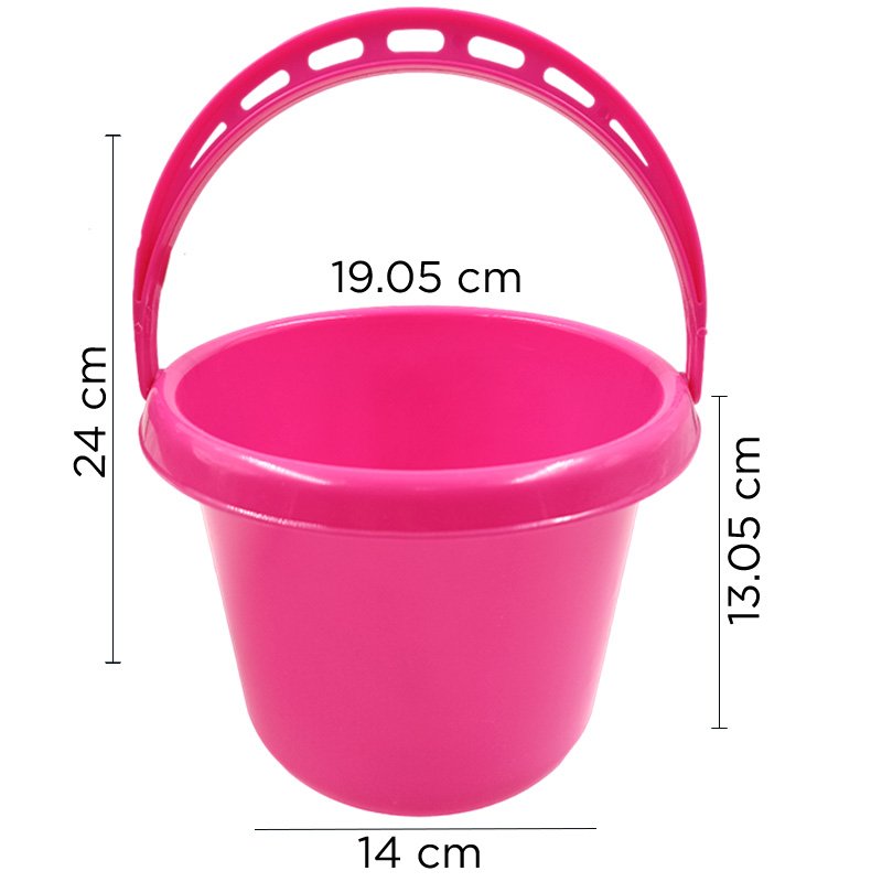 BALDE PLAST.ROSADO NEON X240B