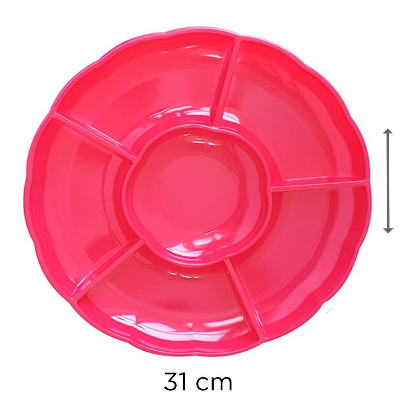 BANDEJA CIRC. FUCSIA X3U X48B