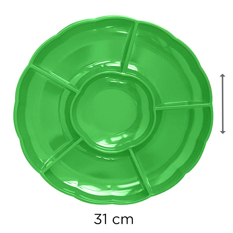 BANDEJA CIRC. VERDE NEON X3U X48B
