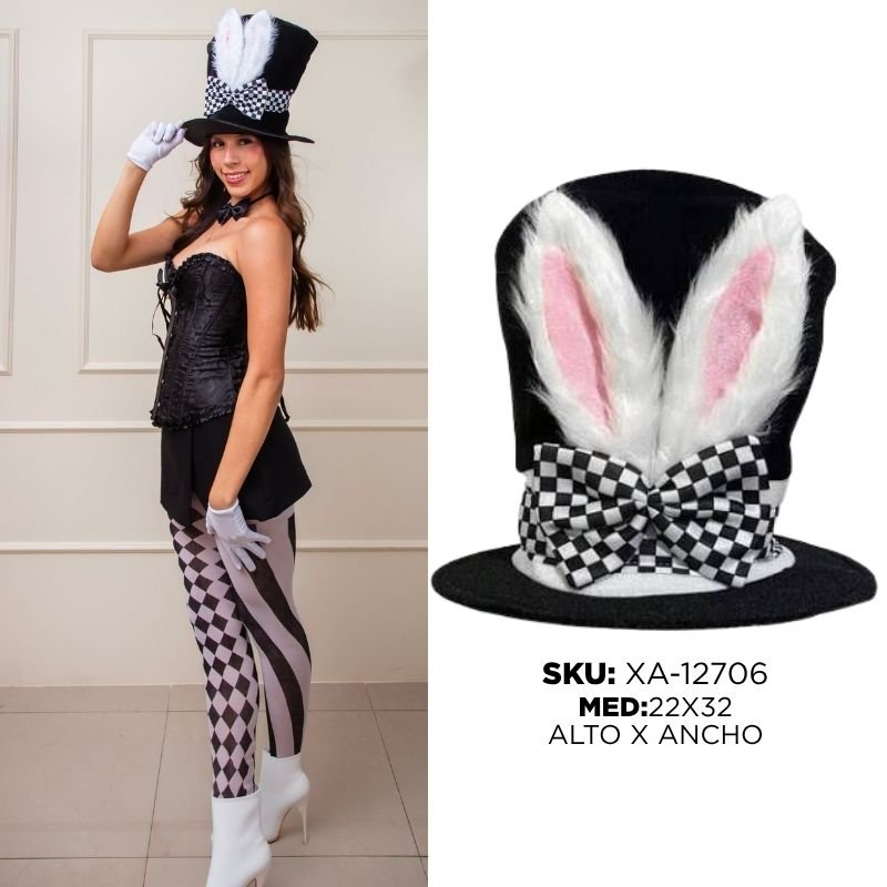 SOMBRERO CON OREJAS CONEJO X120B