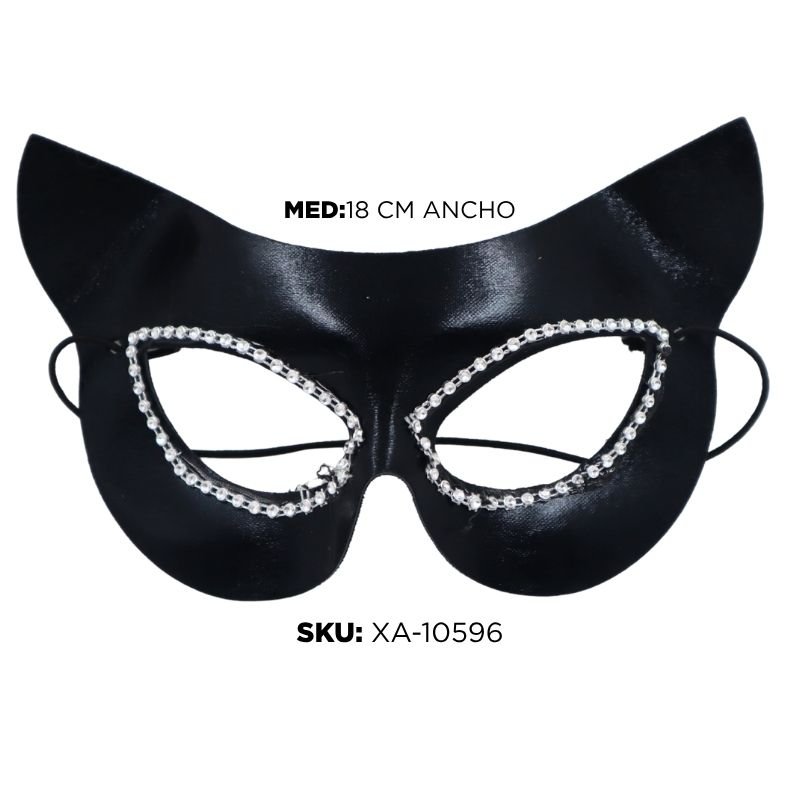 ANTIFAZ GATO NEGRO CON PLATEADO XU X720B