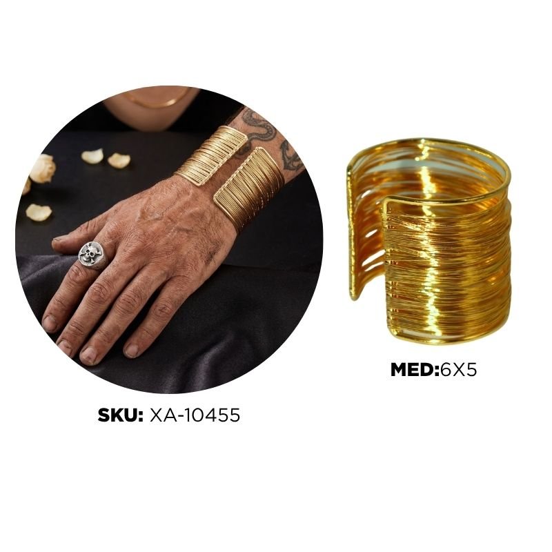 BRAZALETE DORADO XU X12PAQ 300B