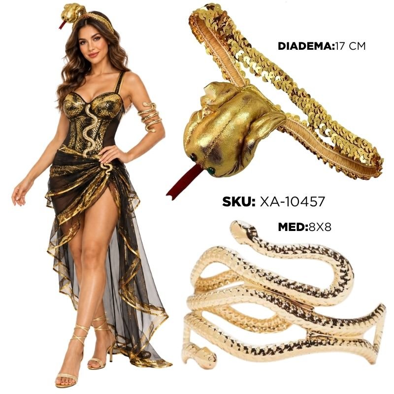 DIADEMA EGIPCIA SERPIENTE XU X12PAQ X300B