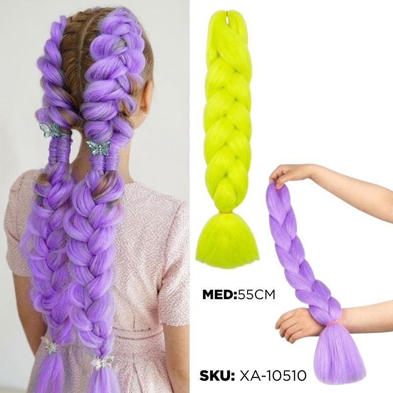 KANECALON VERDE/MORADO 2COL XU X300B