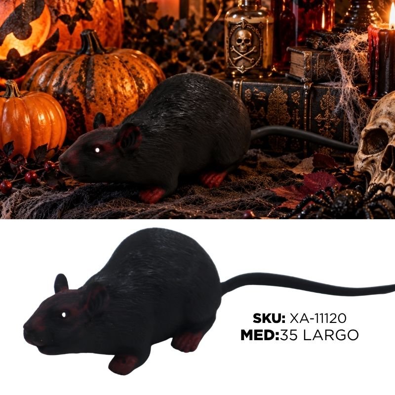 RATON NEGRO HALLOWEEN XU X240B