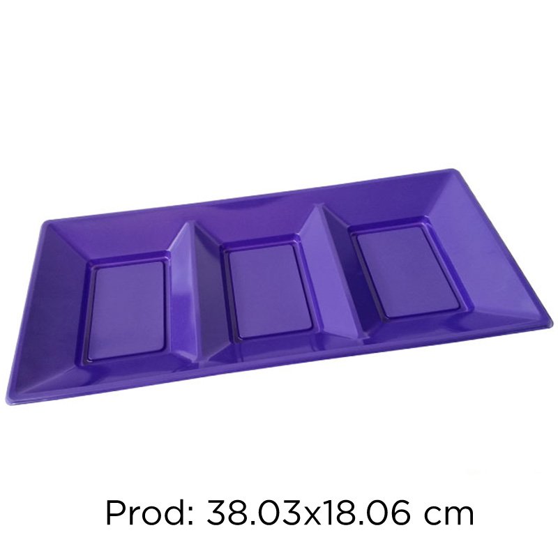 BANDEJA MORADA 3DIV.X 3U