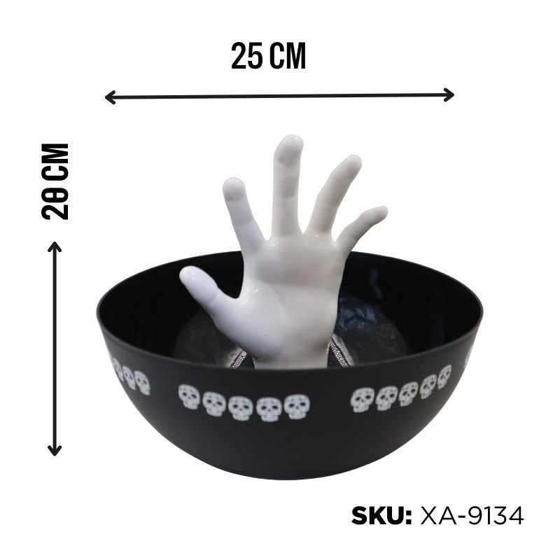 BANDEJA NEGRA MANO BLAN CENTRO BX72
