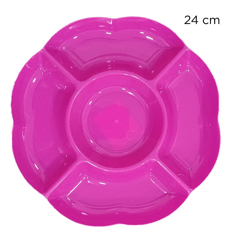 BANDEJA OND.FUCSIA 5DIV XU X360B