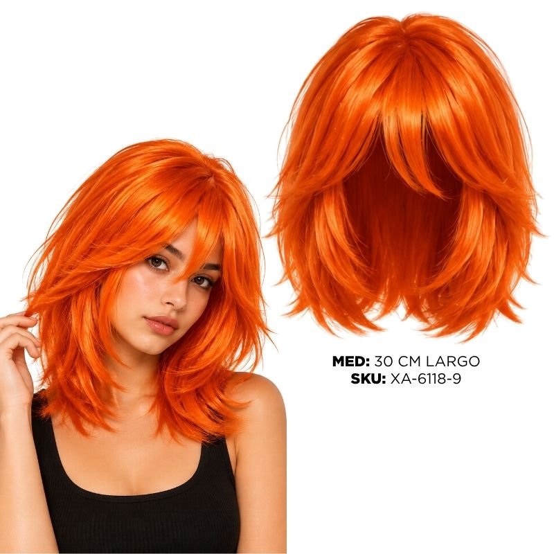 PELUCA CORTA NARANJA XU X300B