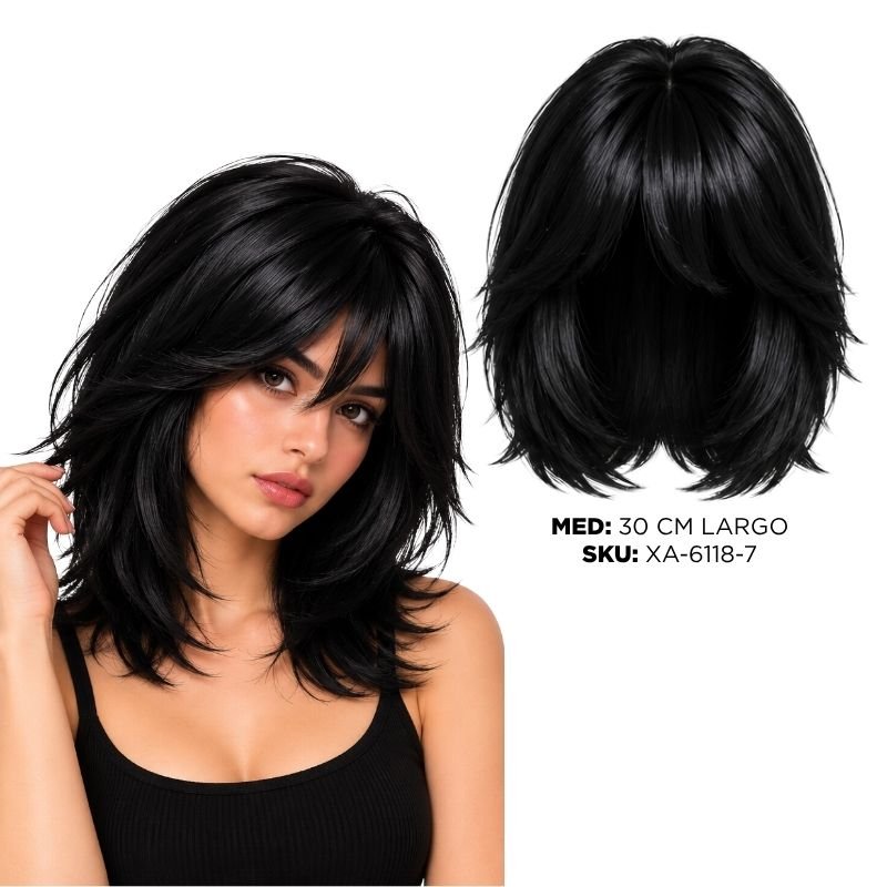 PELUCA CORTA NEGRA XU X300B