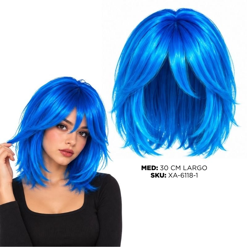 PELUCA CORTA TURQUESA XU X300B