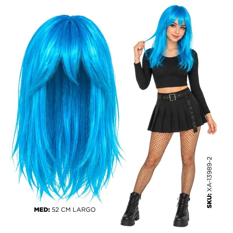 PELUCA LARGA CELESTE XU X200B