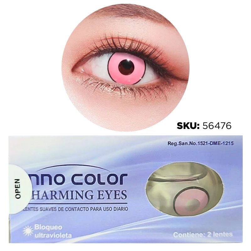 LENTES DE CONTACTO ROSADO/PINK XU
