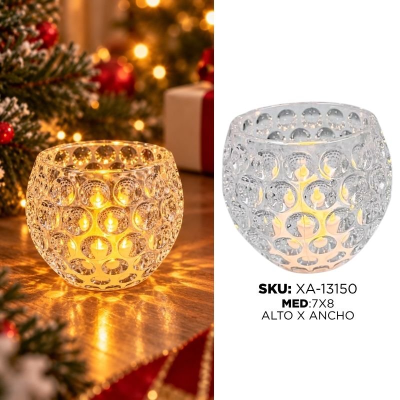 VASO C/VELA LED XU X6C X240B