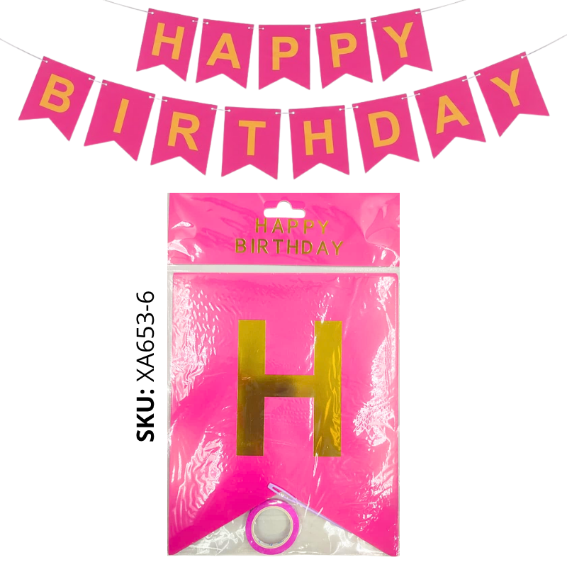 BANDERIN GR.H/B FUCSIA X600