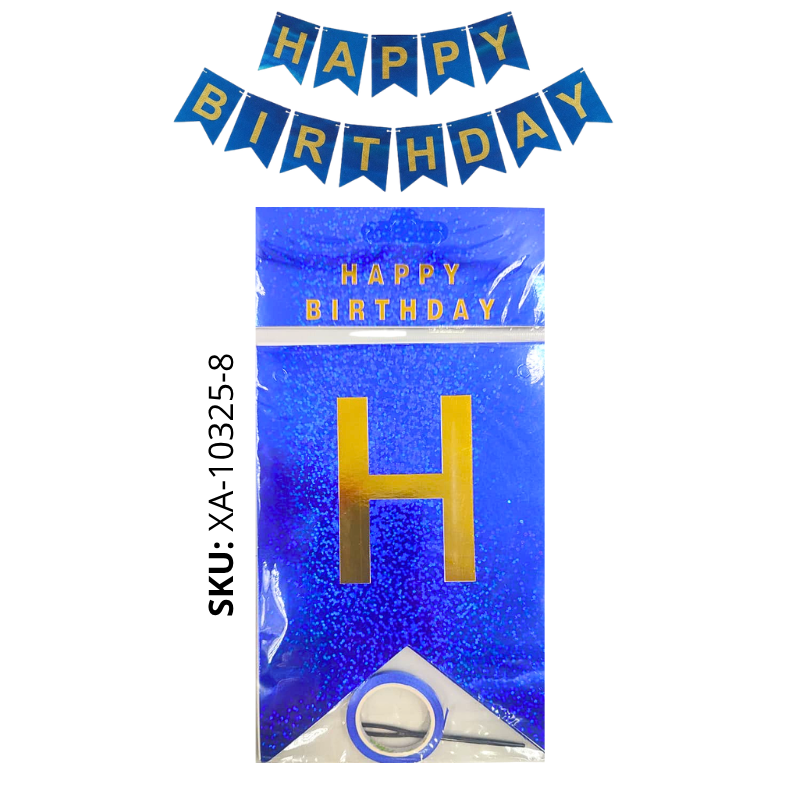 BANDERIN H/B AZUL HOLOGRAFICO X600B