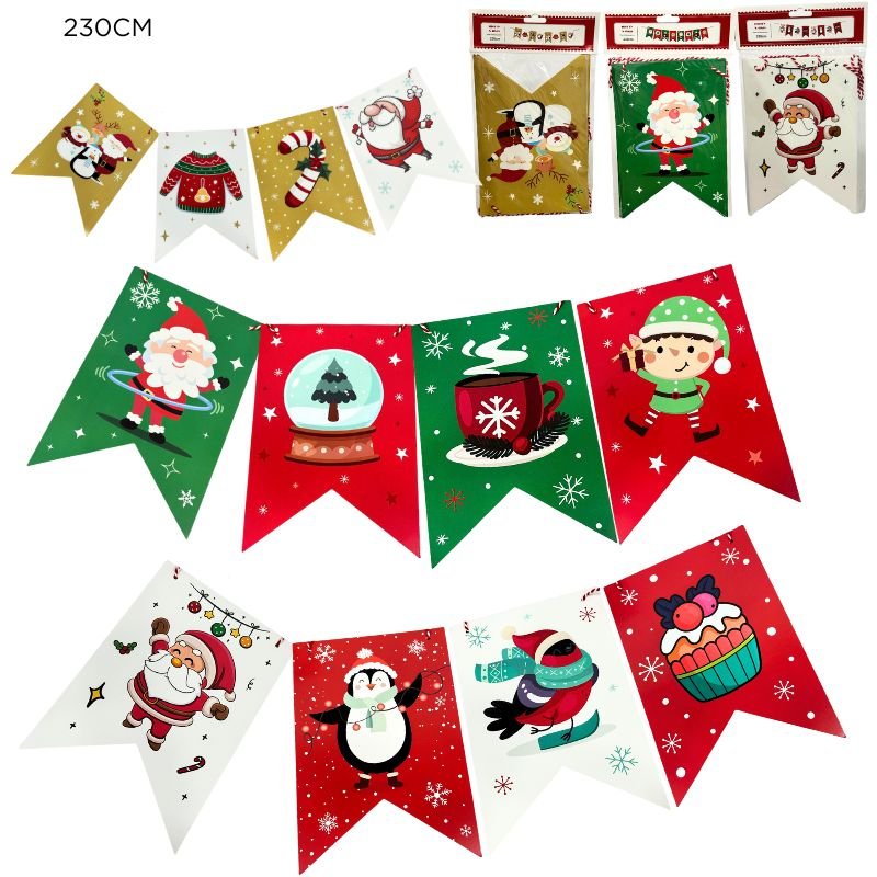 BANDERIN NAVIDEÑA V/DISEÑOS XSET X420B