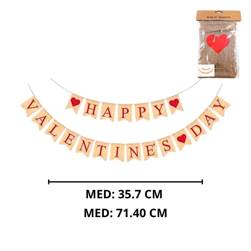 BANDERIN YUTE VALENTINES DAY X200B