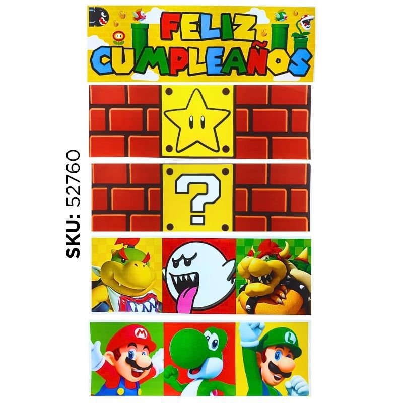 BANNER MARIO BROS V/ MOD. XU