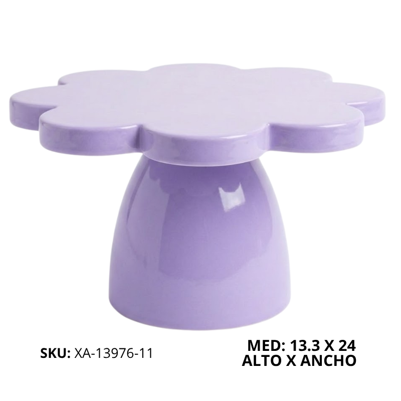 BASE FLOR P/TORTA PLAST LILA XU X72B