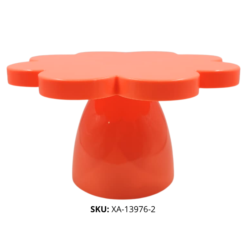 BASE FLOR P/TORTA PLAST NARANJA NEON XU X72B