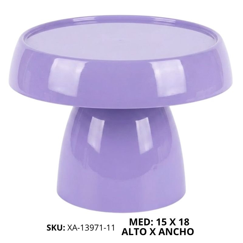 BASE HONGO PEQ TORTA PLAST LILA XU X72B