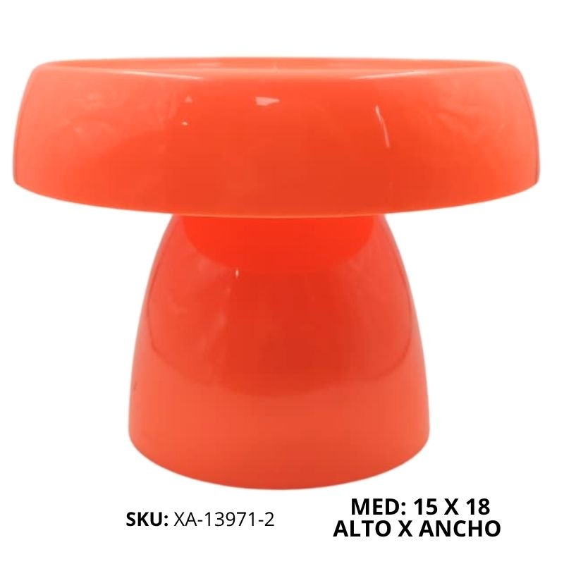 BASE HONGO PEQ TORTA PLAST NARANJA NEON XU X72B