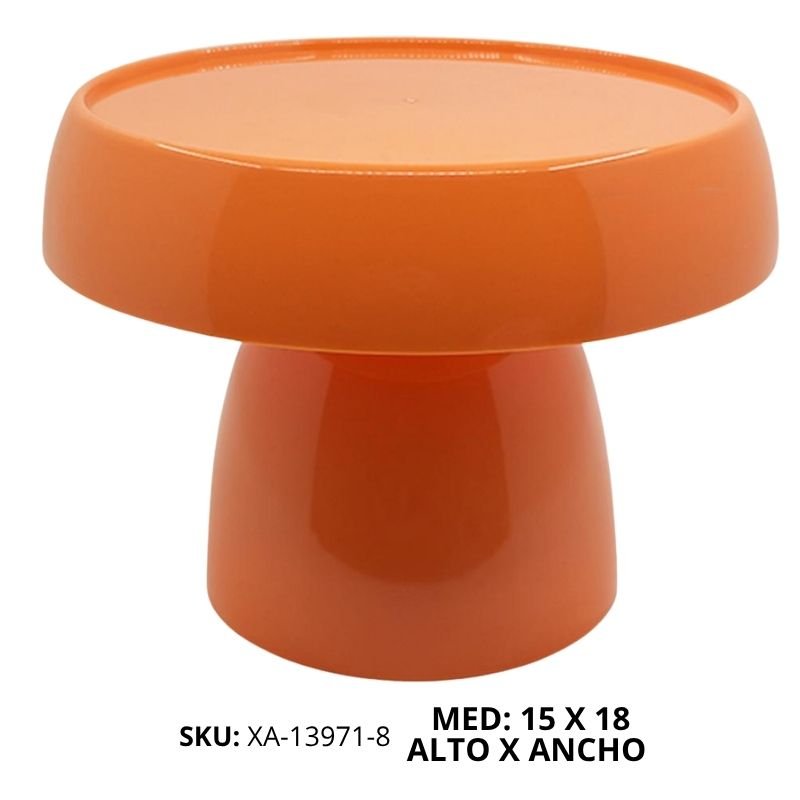 BASE HONGO PEQ TORTA PLAST NARANJA XU X72B