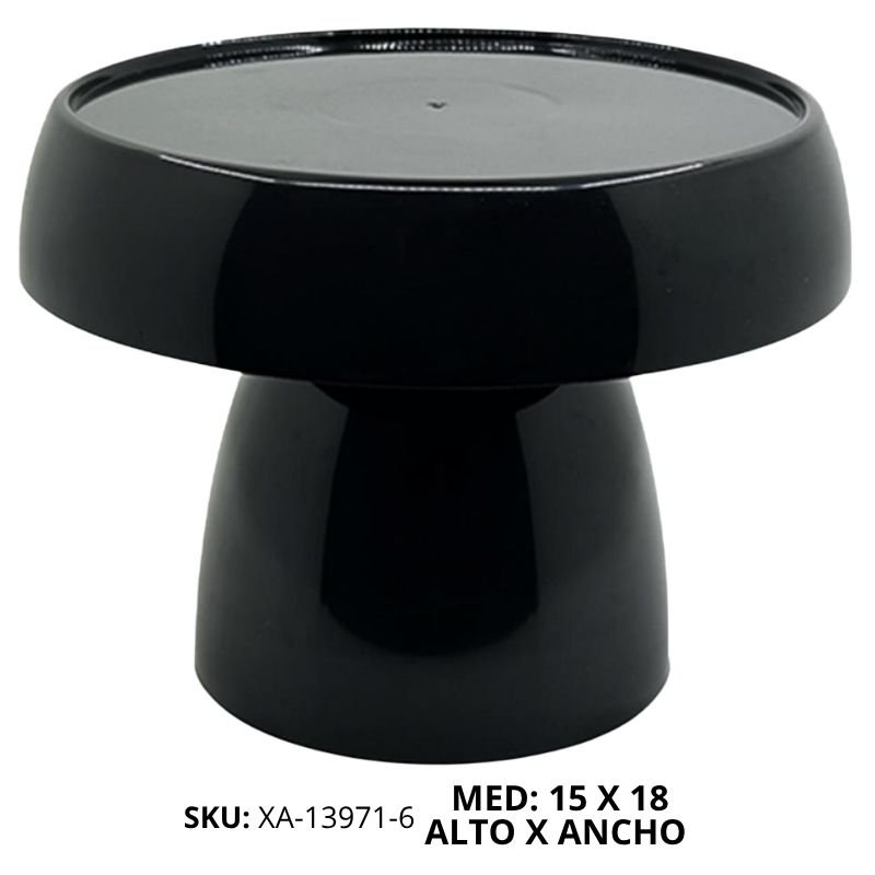 BASE HONGO PEQ TORTA PLAST NEGRA XU X72B