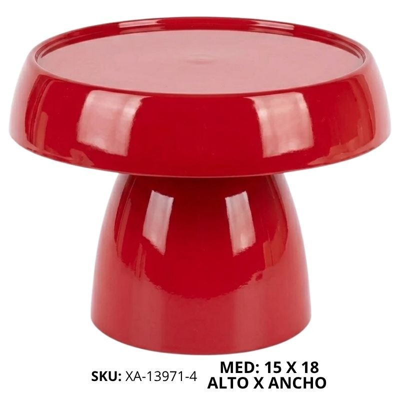 BASE HONGO PEQ TORTA PLAST ROJO XU X72B
