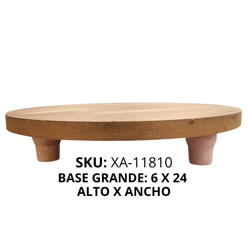 BASE MADERA REDONDA GRANDE P/TORTA XU X36B