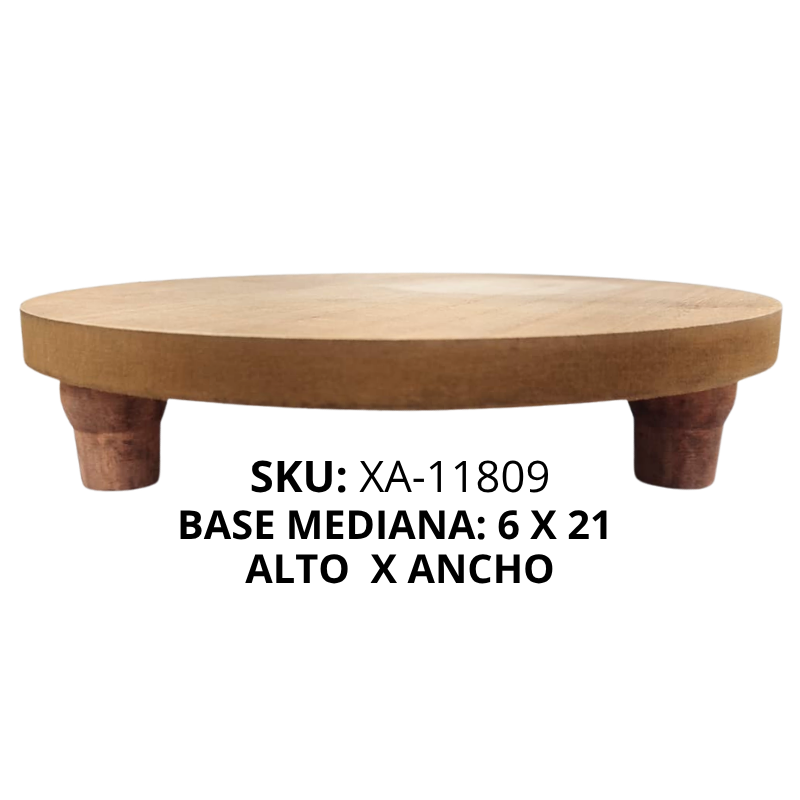BASE MADERA REDONDA MEDIANA P/TORTA XU X36B