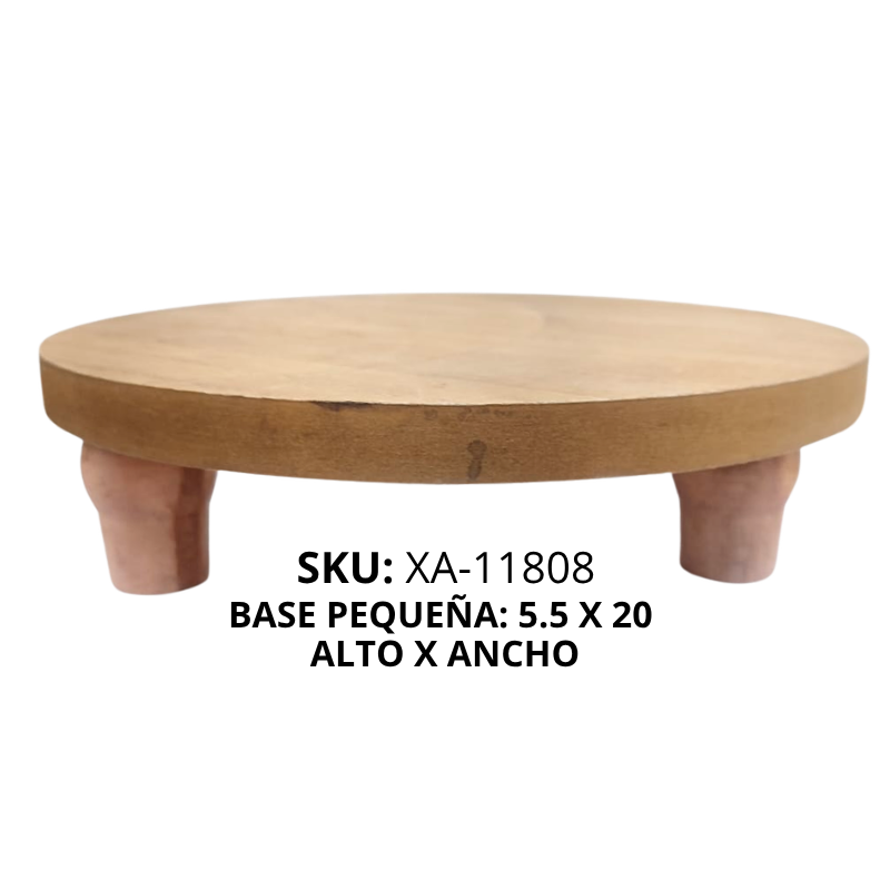 BASE MADERA REDONDA PEQUEÑA P/TORTA XU X36B