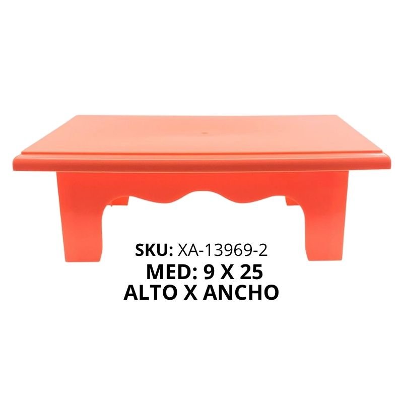 BASE MESITA TORTA PLAST NARANJA NEON XU X48B