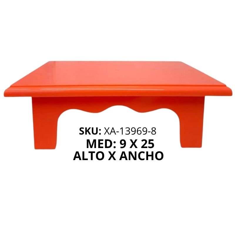 BASE MESITA TORTA PLAST NARANJA X48B