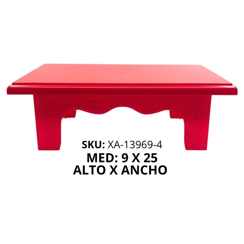 BASE MESITA TORTA PLAST ROJO XU X48B