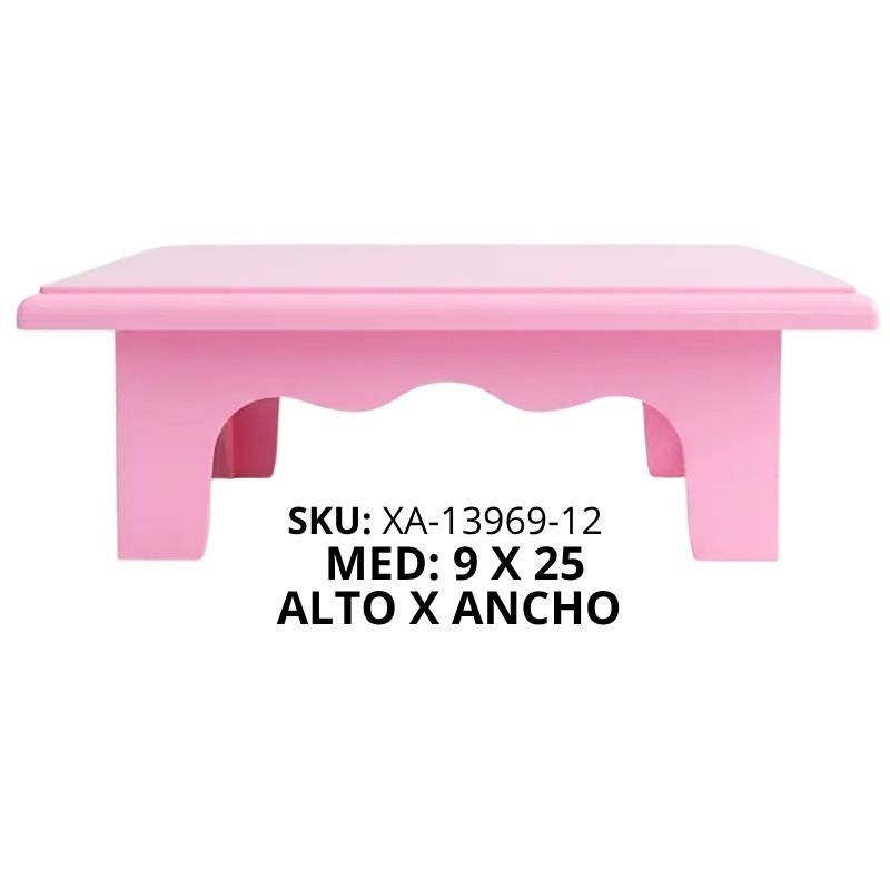 BASE MESITA TORTA PLAST ROSA PASTEL XU X48B