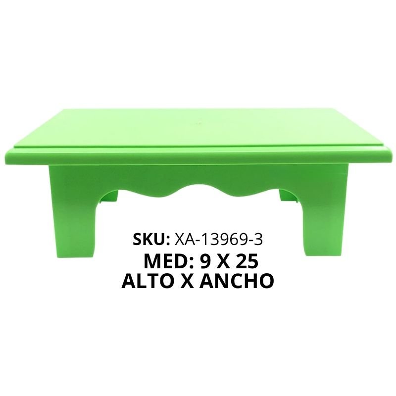 BASE MESITA TORTA PLAST VERDE NEON XU X48B