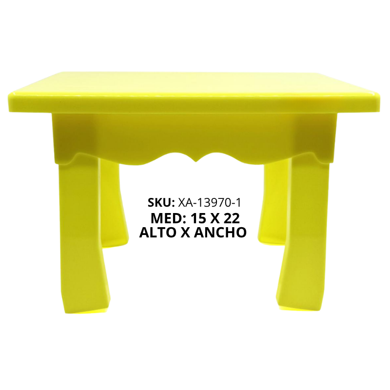 BASE MESITA TORTA VINTAGE PLAST AMARILLO NEON XU X72B
