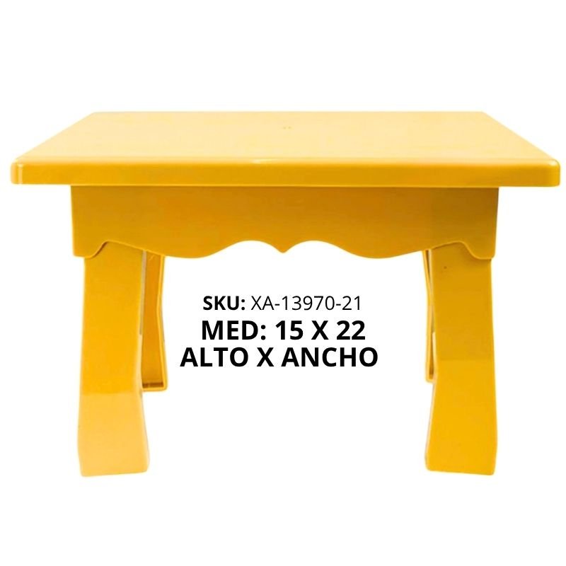 BASE MESITA TORTA VINTAGE PLAST MOSTAZA XU X72B