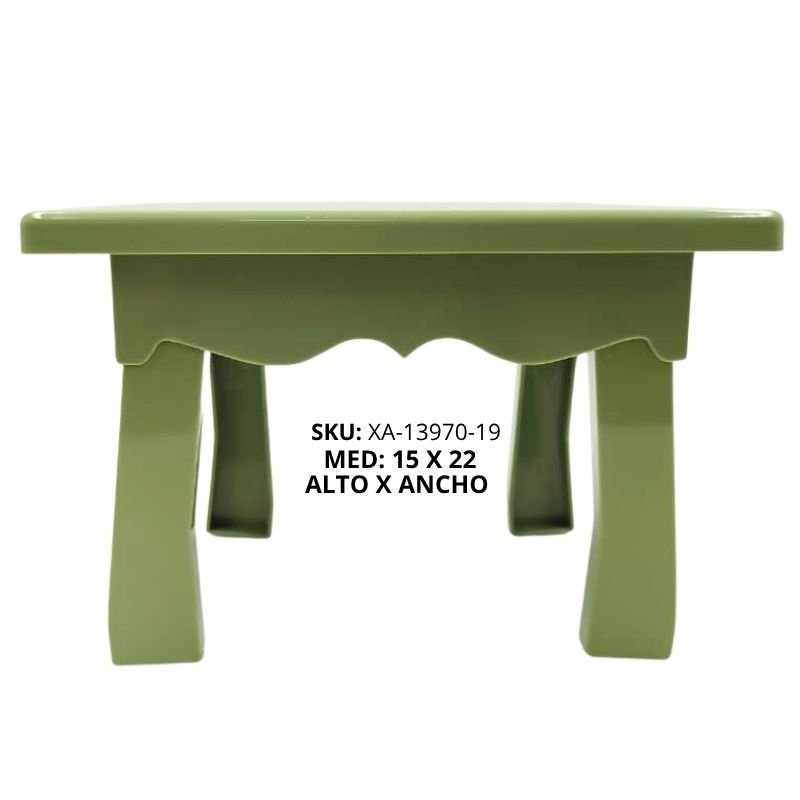 BASE MESITA TORTA VINTAGE PLAST VERD ACEITUNA X72B