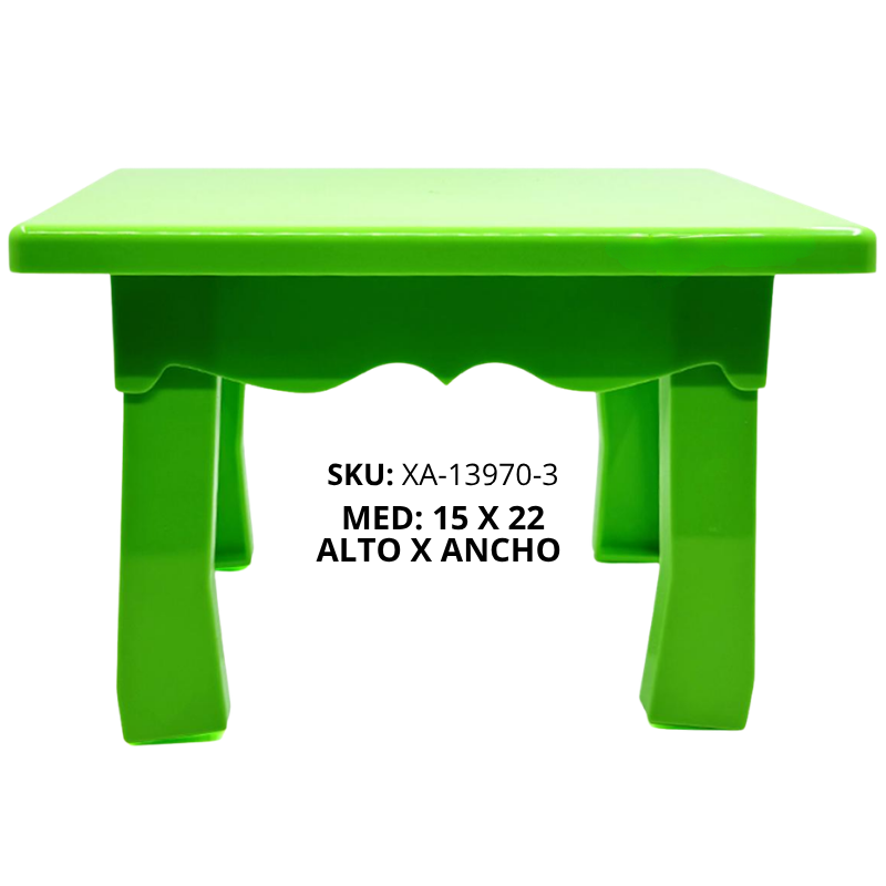 BASE MESITA TORTA VINTAGE PLAST VERD NEON XU X72B