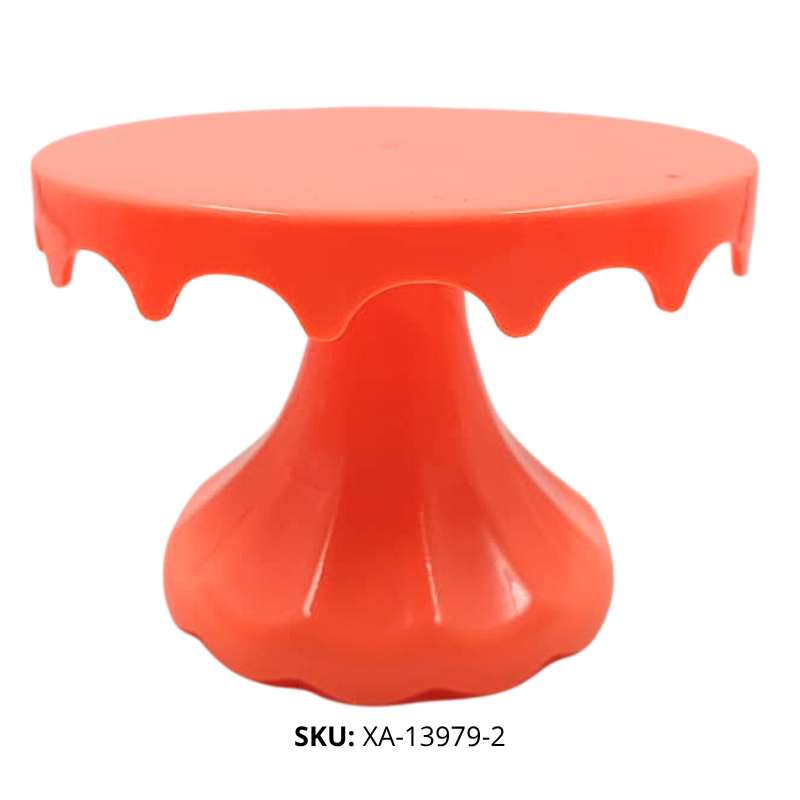 BASE P/TORTA FALDON PLAST NARANJA NEON XU X200B