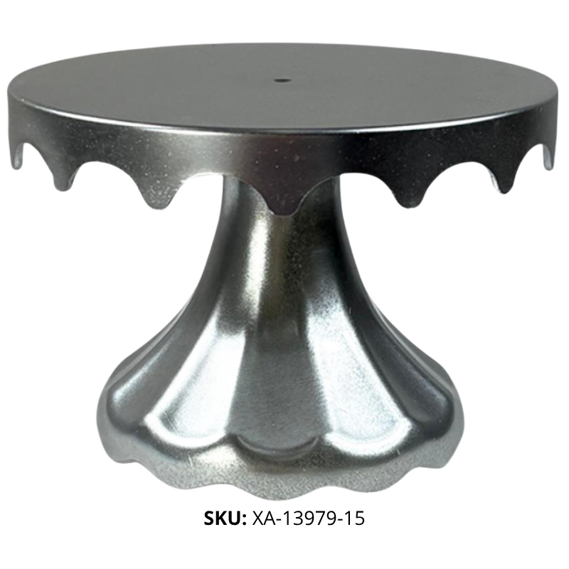 BASE P/TORTA FALDON PLAST PLATA XU X200B